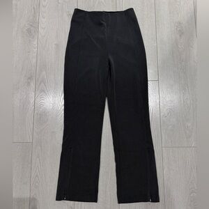 Lululemon ribbed softstreme zip leg high rise cropped pant